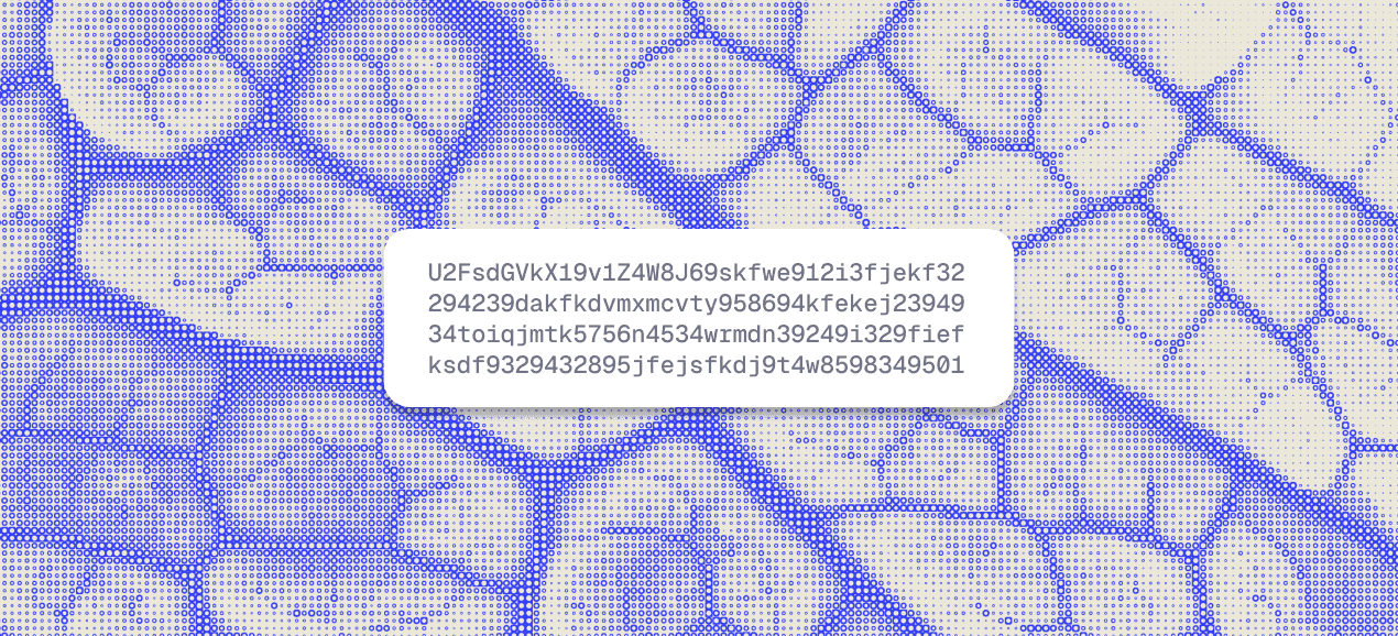 Abstract illustration representing encryption.